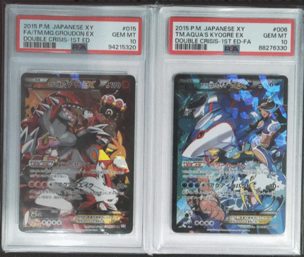 TM.AQUA'S KYOGRE WX #006 RR+[PSA 10] 2015 Pokemon Japanese FATM.MG.GROUDON EX #015 RR